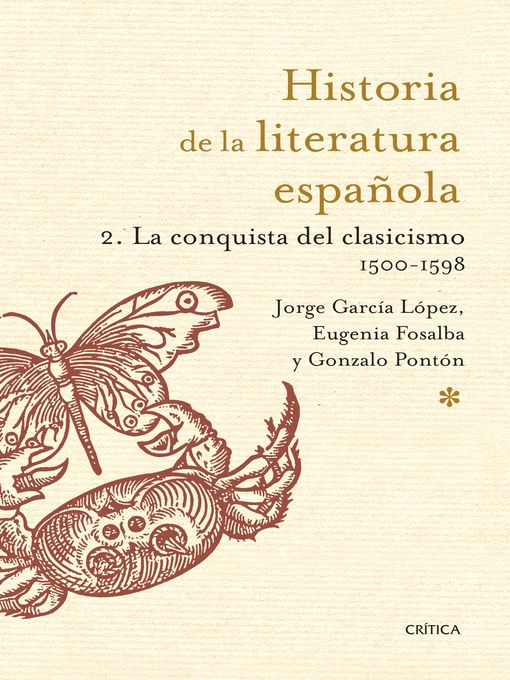 Title details for Historia de la Literatura Española 2. La conquista del clasicismo. 1500-1598 by Jorge García López - Available